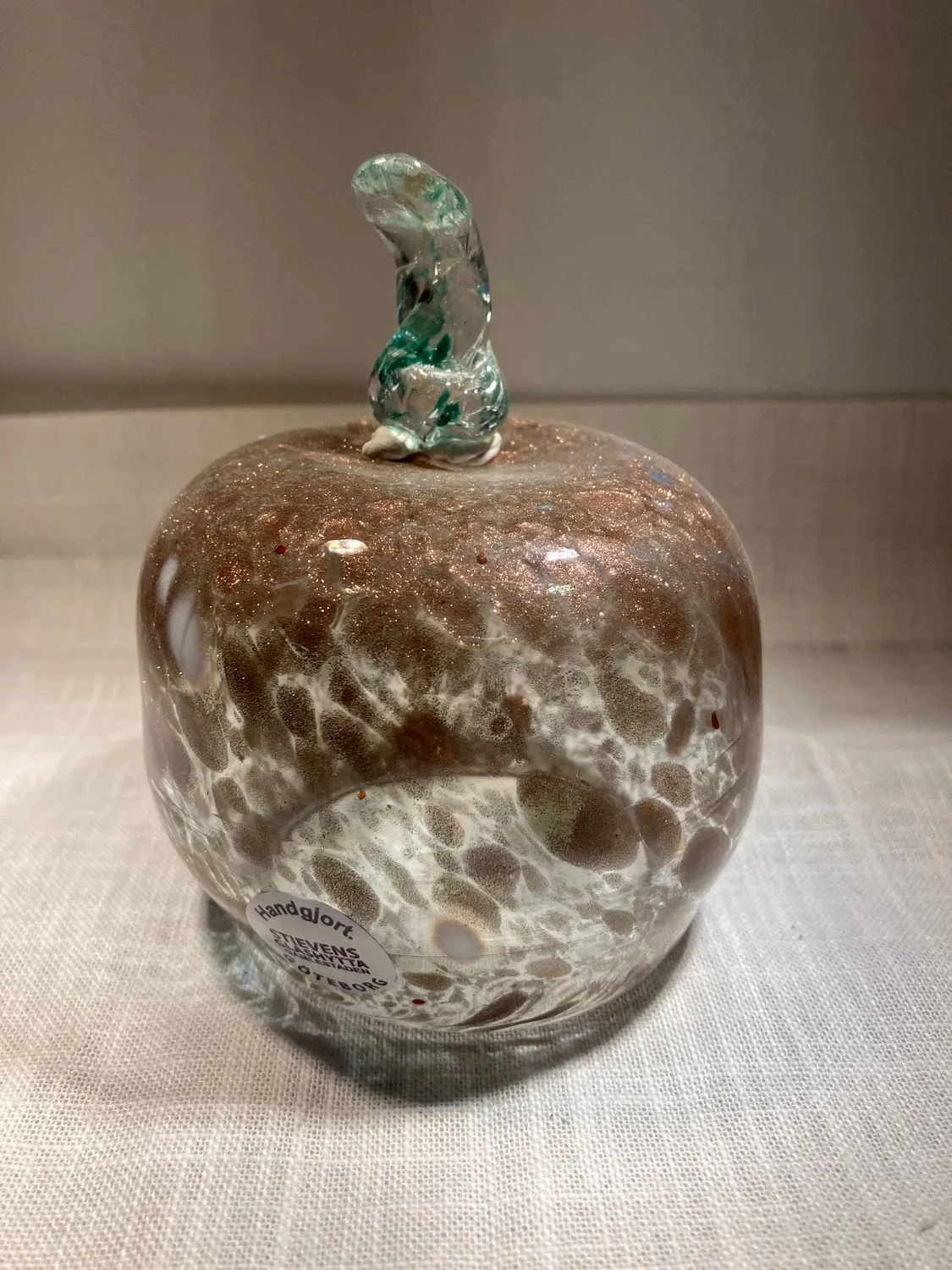 Äpple ljuslykta guld